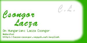 csongor lacza business card